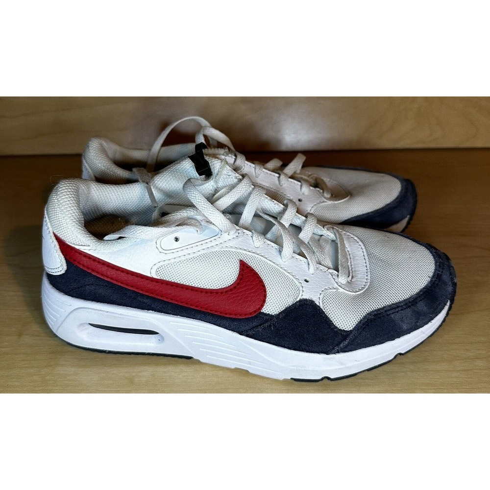 NIKE Air Max SC Size 4Y CZ5358-103 White University Red Navy Blue